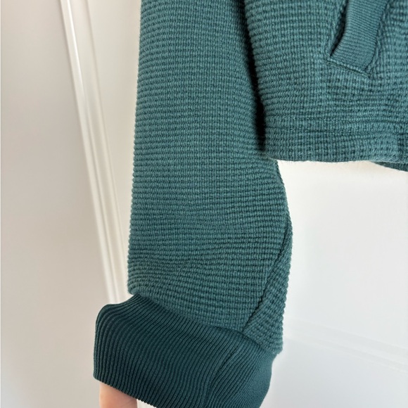 Athleta waffle Half-Zip Top - Pine, XS - Picture 4 of 6